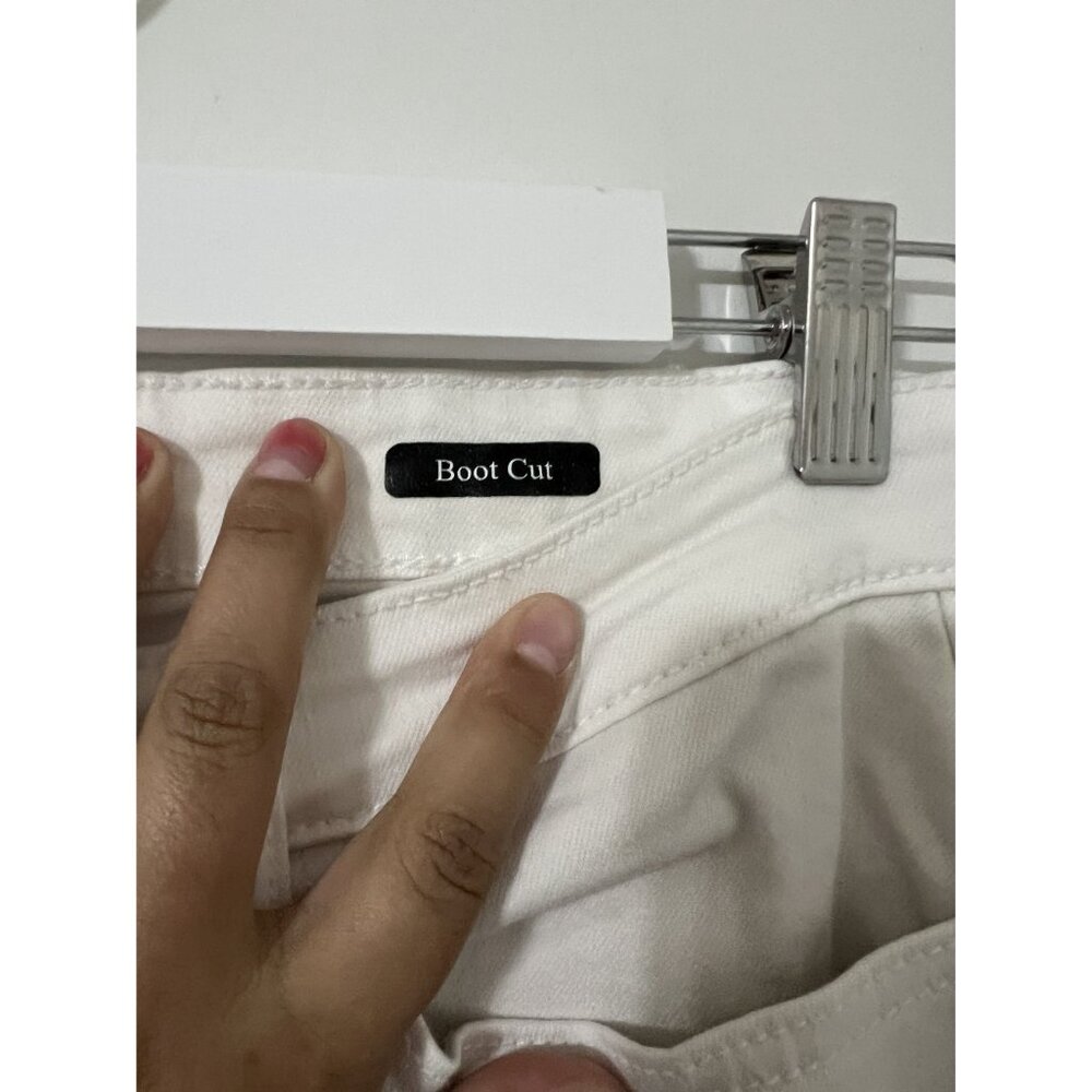 Judy Blue White High Rise Boot Cut Jeans Size 11/30 - Picture 5 of 8